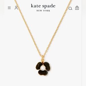 🖤▪️ KATE SPADE ▪️ Bouquet Toss Mini Pendant  Flower Necklace